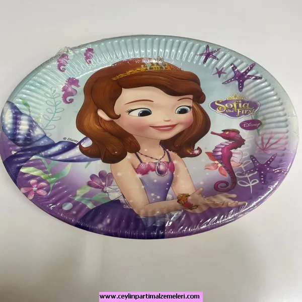 Sofia Temalı Karton Tabak 